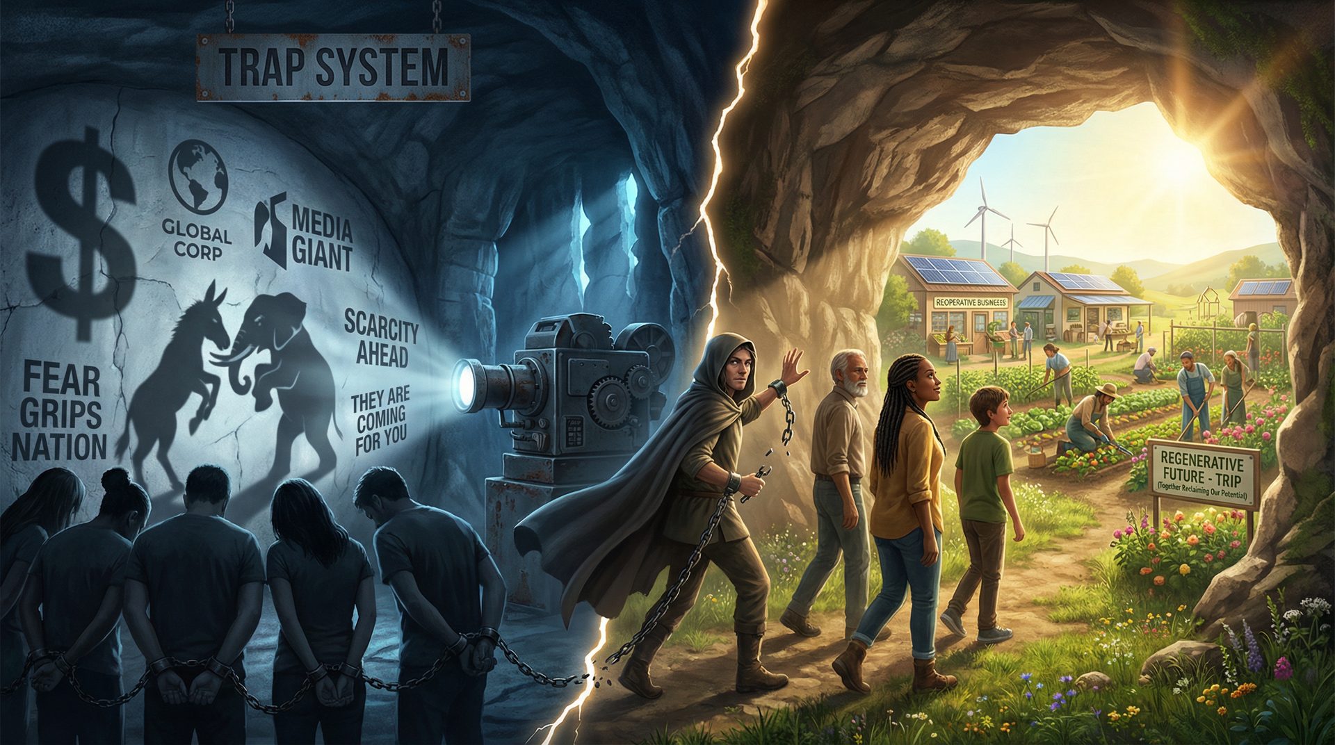 Plato's Cave Political Allegory